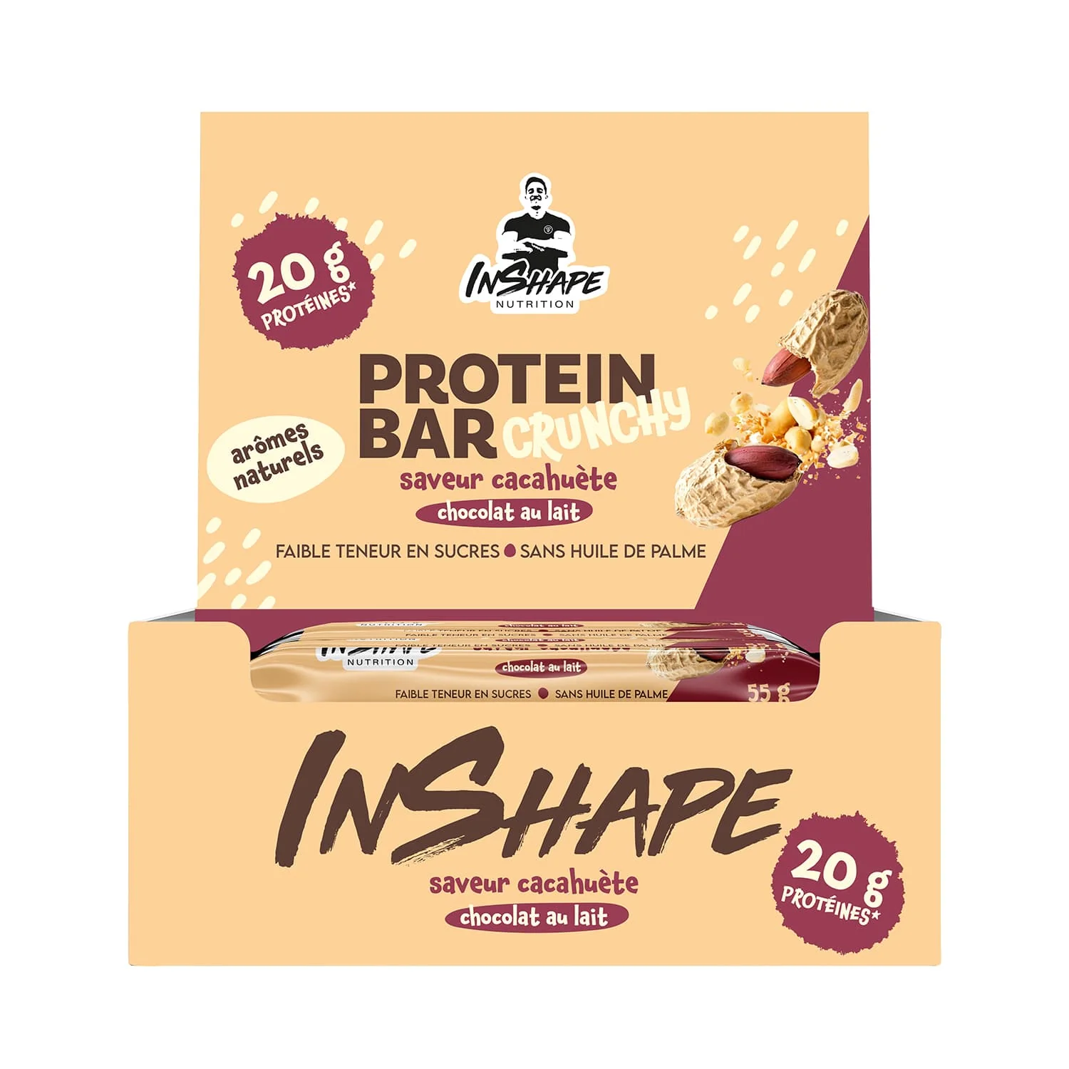 Protein Bar Crunchy 55 g - Image 3
